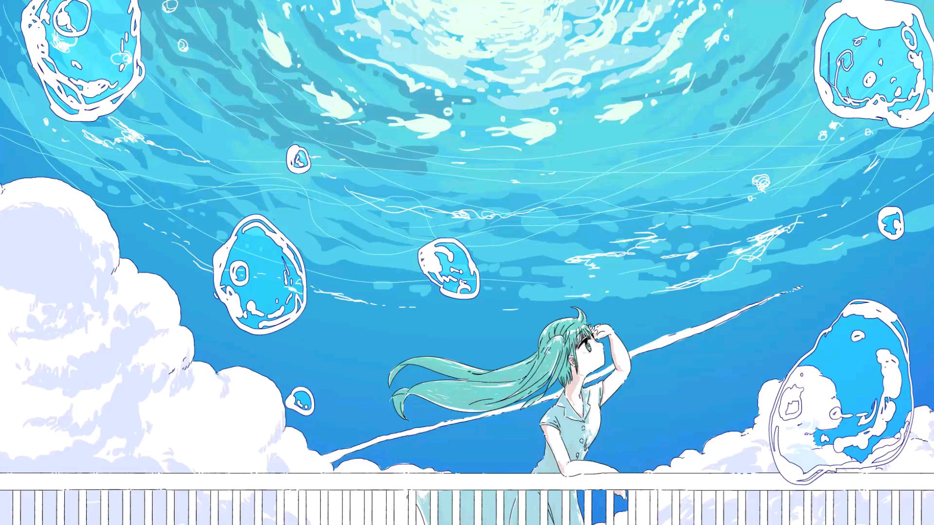 【初音ミク】ミライア【アオ】